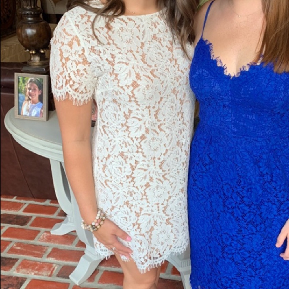 White lace dress